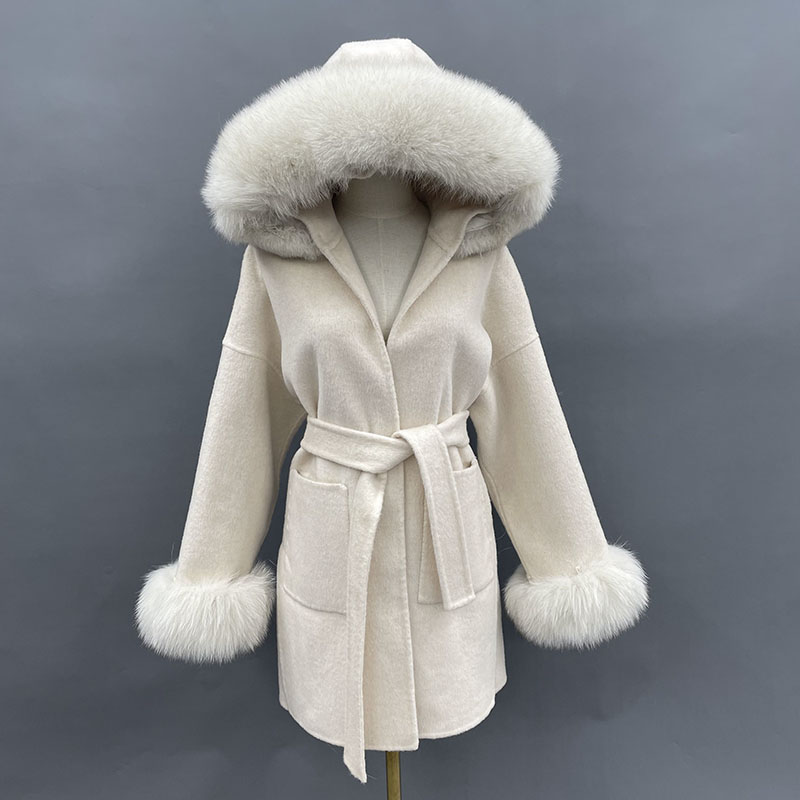 Wool Coat Peacoat - MISSJANEFUR Áo Khoác Len Thật Cáo