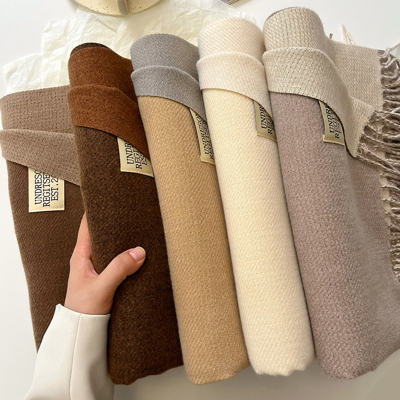 Cashmere Pashmina Wrap - Fashion Solid Cashmere Warm Scarf New