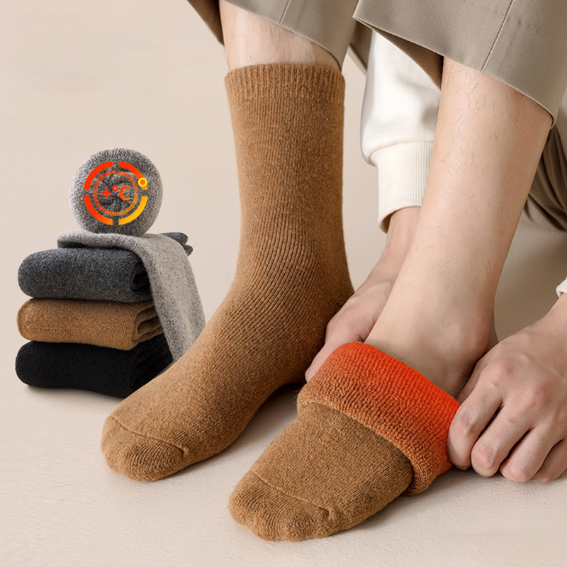 2 Pairs Winter Warm Socks Men' - đánh giá và giá Thermal Sock Wool