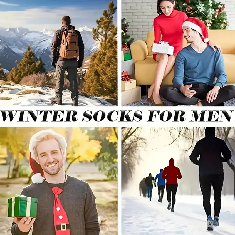 2 Pairs Winter Warm Socks Men' - đánh giá và giá Thermal Sock Wool