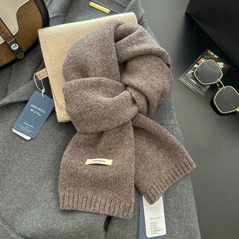 100% Wool Scarf Women Men Soli - đánh giá và giá Wool Scarf Men