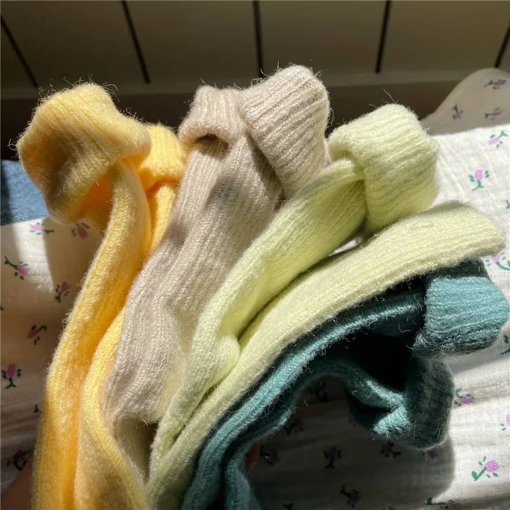Solid Color Women Winter Thick - đánh giá và giá Thermal Sock Wool