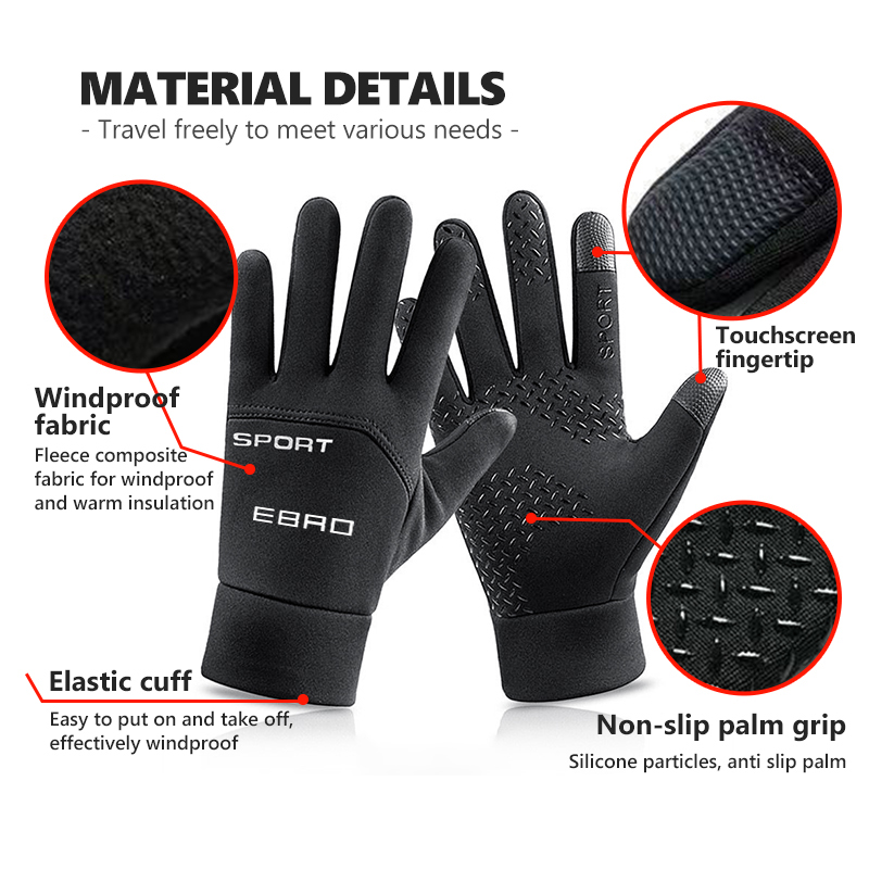 Waterproof Winter Warm Gloves  - đánh giá và giá Touch Screen Gloves