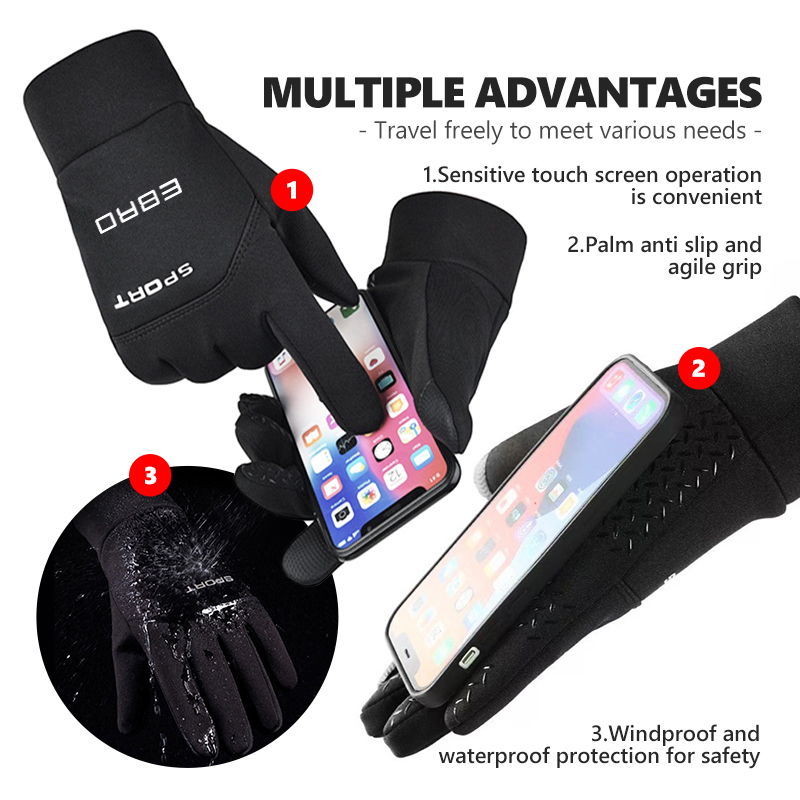 Waterproof Winter Warm Gloves  - đánh giá và giá Touch Screen Gloves