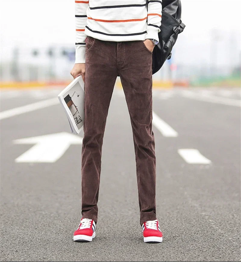 Mùa Thu Đông Nam Quần Ren Định - đánh giá và giá Corduroy Pant Warm