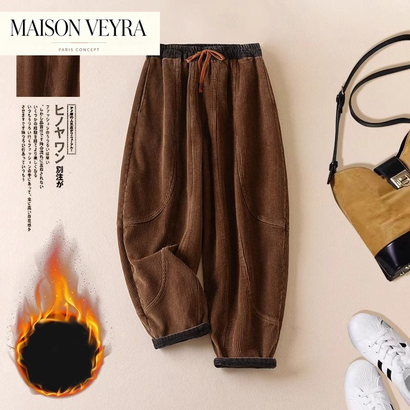 Corduroy harem pants female fa - đánh giá và giá Corduroy Pant Warm