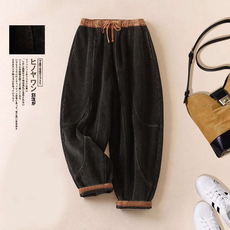 Corduroy harem pants female fa - đánh giá và giá Corduroy Pant Warm