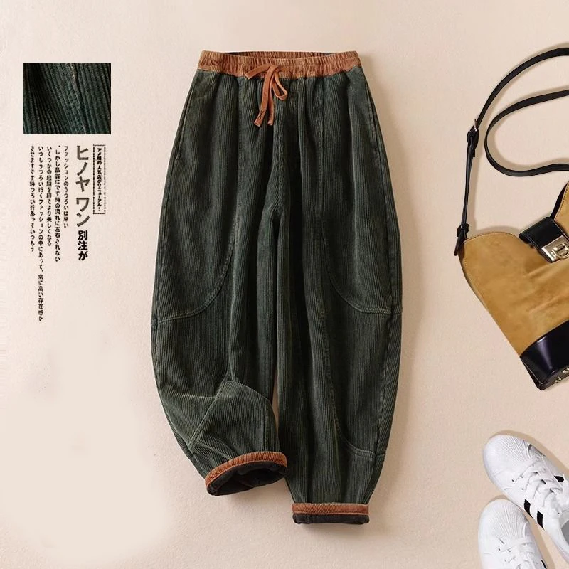 Corduroy harem pants female fa - đánh giá và giá Corduroy Pant Warm