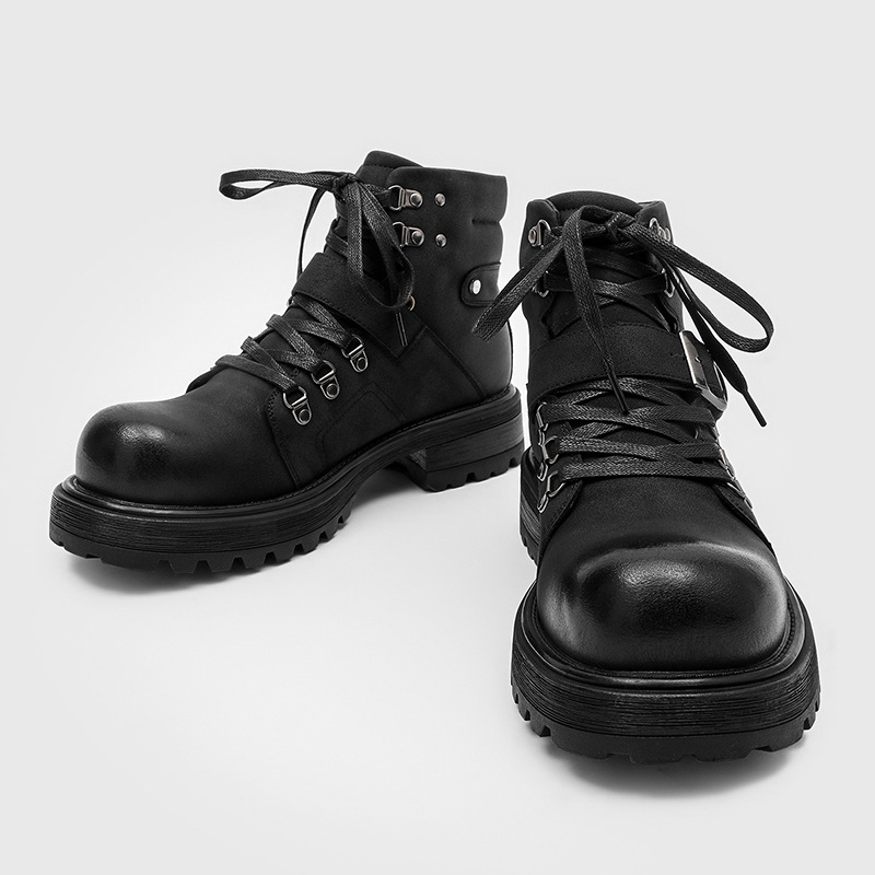 Brand Men Leather Boots Motorc - đánh giá và giá Waterproof Winter Boot
