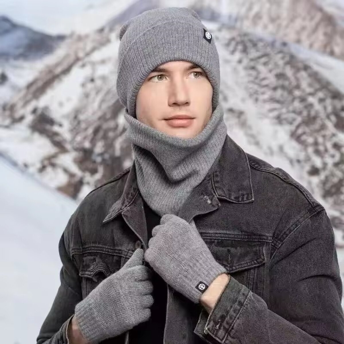 3pcs Winter Beanie Hat Gloves  - đánh giá và giá Wool Scarf Men