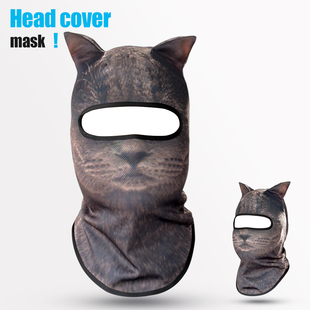 3D cat animal skiing Balaclava - đánh giá và giá Balaclava Ski Mask