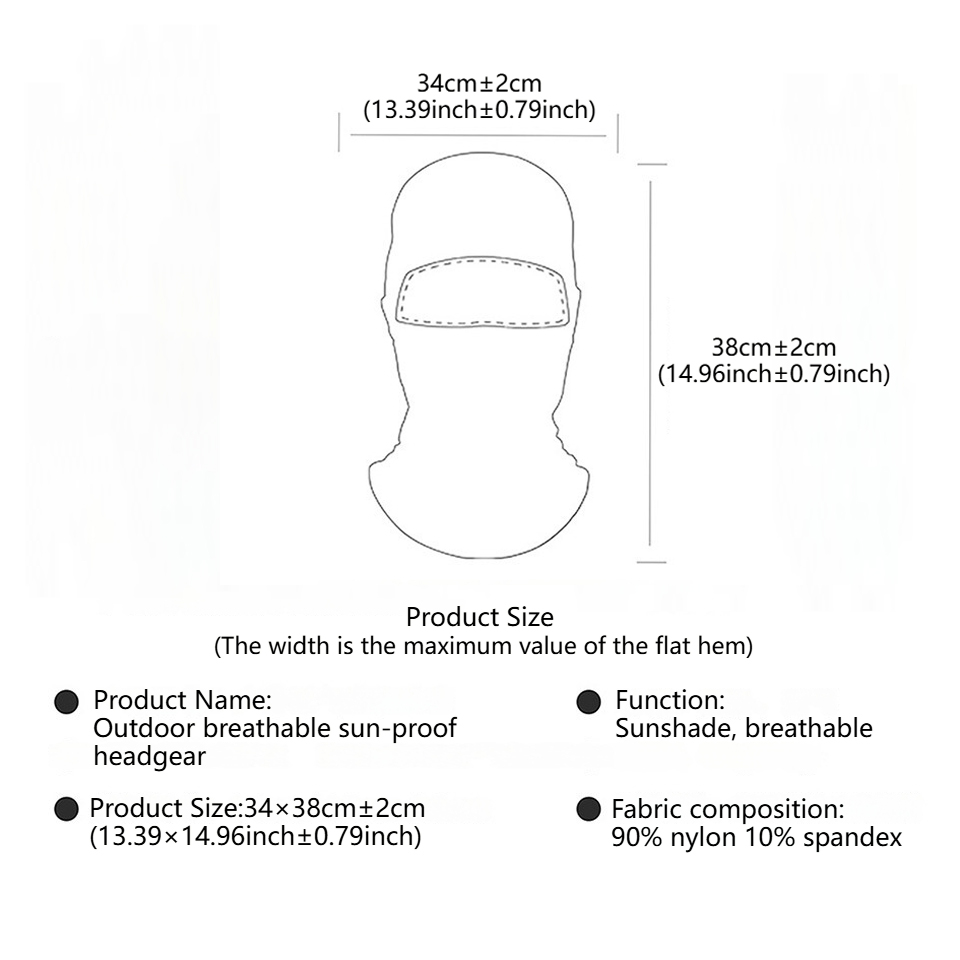 GTUBIKE Breathable Balaclava H - đánh giá và giá Balaclava Ski Mask