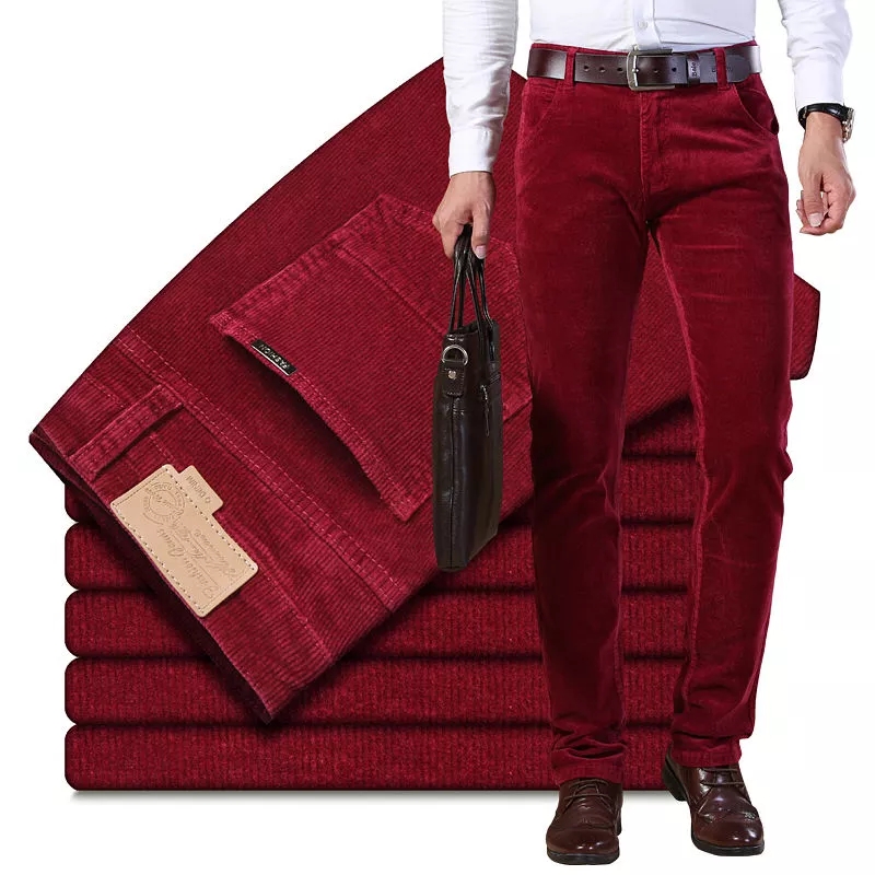 Mùa Thu Đông Nam Dày Ấm Quần R - đánh giá và giá Corduroy Pant Warm